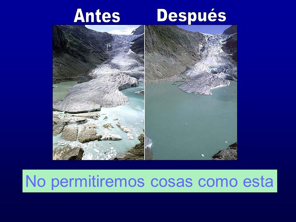Derretimiento de los polos antes y despues de adelgazar